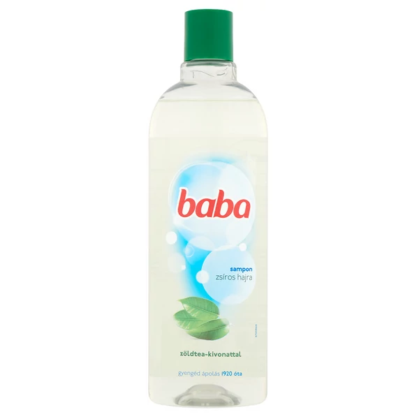 Baba sapom organikus zöld tea zsíros hajra 400ml