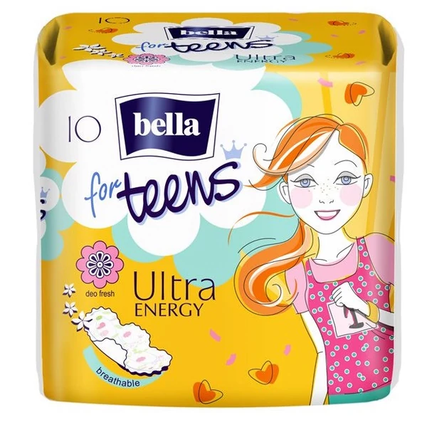 Bella egészségügyi betét teens ultra energy 10db