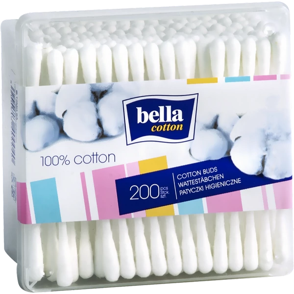 Bella fültisztító pálcika dobozos 200db