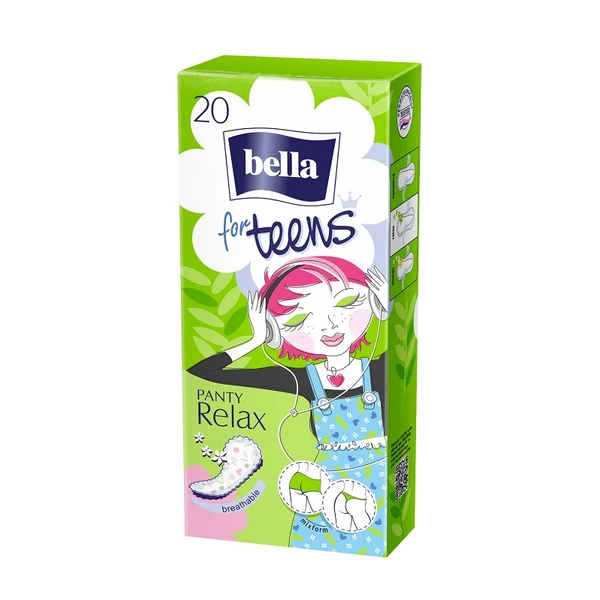 Bella Teens Relax Green Tea tisztasági betét 20 db - normál