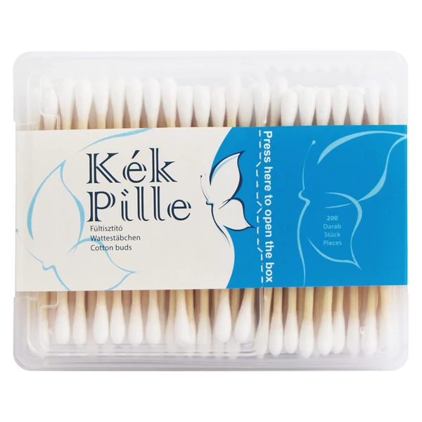 Kék Pille dobozos fültisztító 200db