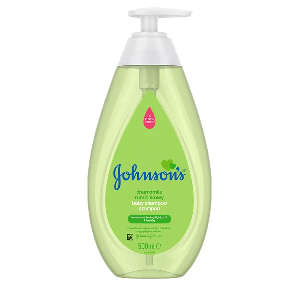 Johnson's kamillás pumpás baba sampon 500ml
