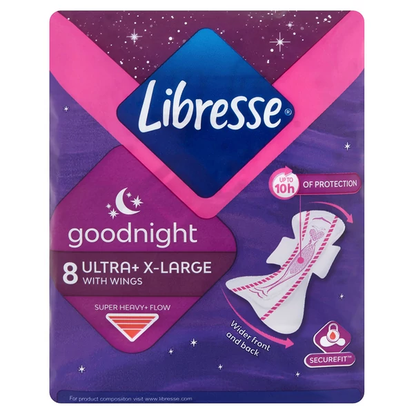 Libresse Goodnight szárnyas egészségügyi betét 8db