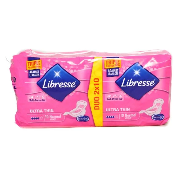Libresse Normal Duo szárnyas egészségügyi betét 2x10db
