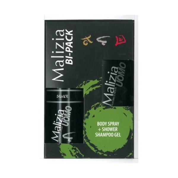 Malizia Silver tusfürdő + dezodor férfi ajándékcsomag