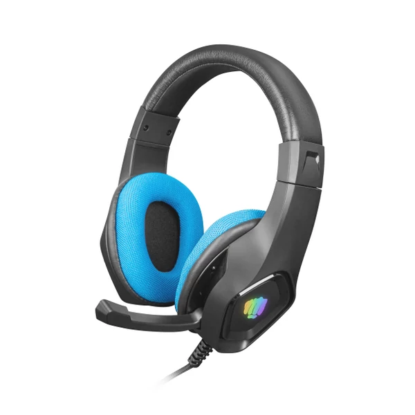 Fury PHANTOM mikrofonos gamer fejhallgató, fekete-kék