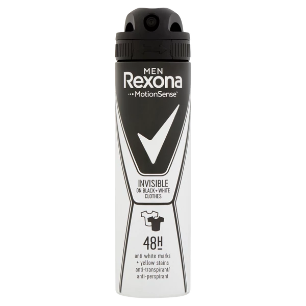 Rexona deo 150ml men invisible black+white spray dezodor