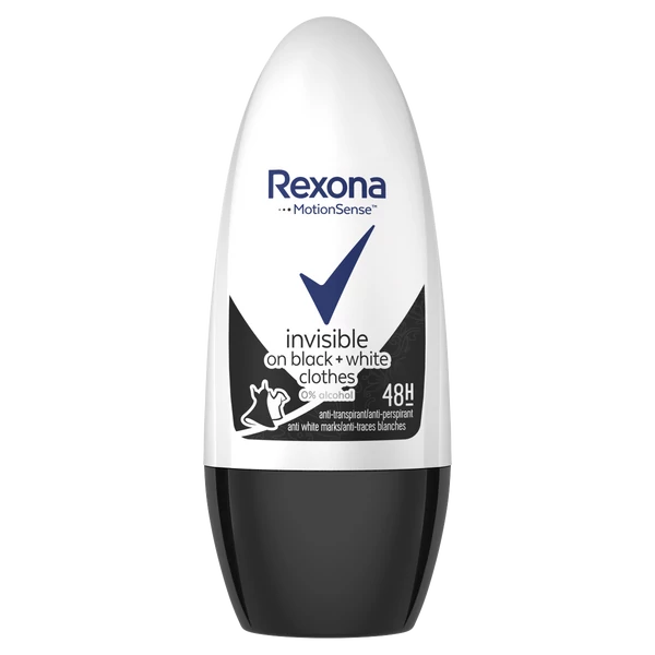 Rexona roll-on 50ml invisible on black+white golyós dezodor