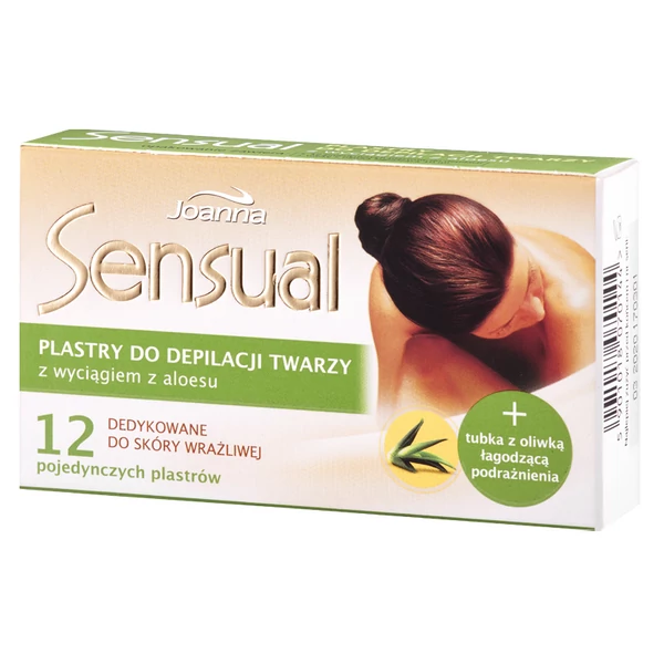 Sensual szőrtelenítő szalag arcra érzkéeny bőrre aloe vera