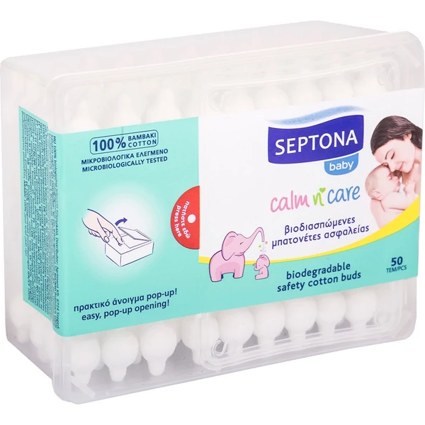 Septona biológiailag lebomló fültisztító baba 50db