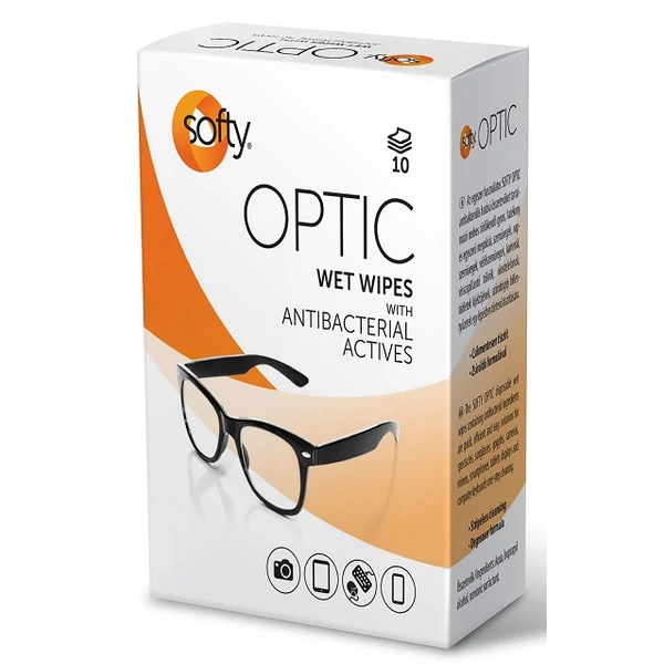 Softy szemüveg törlőkendő 10db