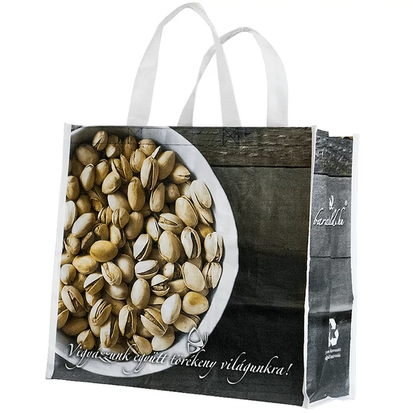 Pisztáciás/pávás ökotáska bevásárló táska