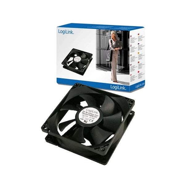 Logilink Ventilátor 80x80x25mm fekete