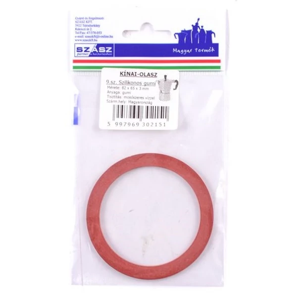 Szász 9 személyes olasz gumigyűrű szilikonos