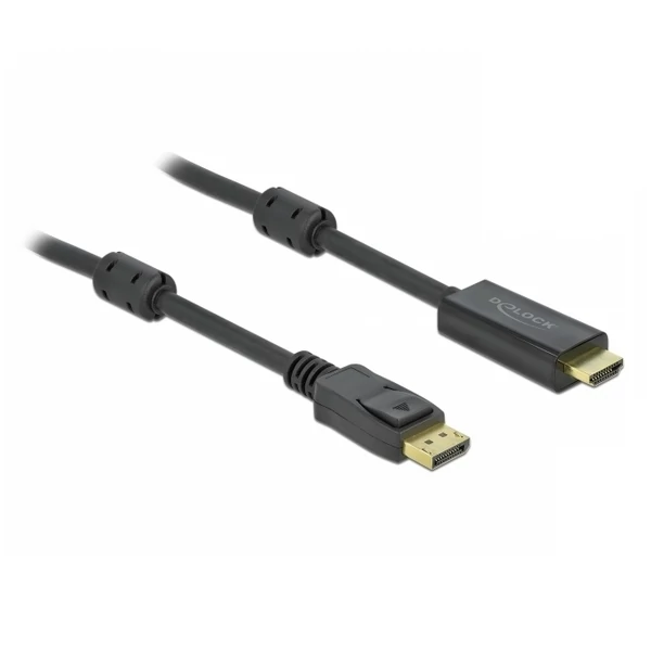 Delock Aktív DisplayPort 1.2 - HDMI kábel 4K 60 Hz 2 méter hosszú