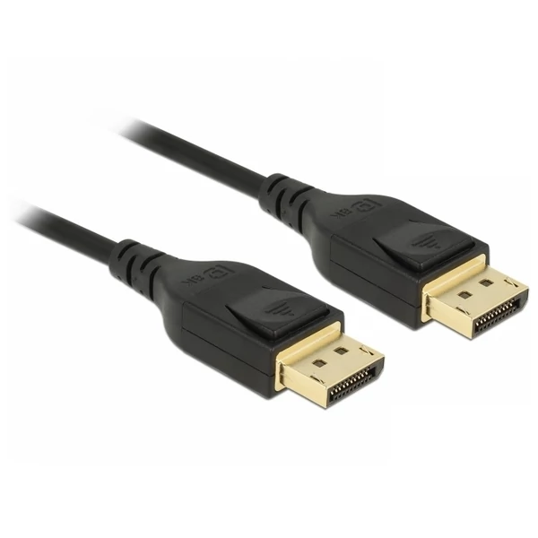 Delock DisplayPort kábel 8K 60 Hz 1 m DP 8K tanúsítvánnyal