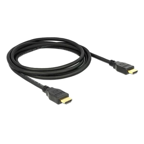 Delock Cable High Speed HDMI with Ethernet HDMI A apa > HDMI A apa 4K 1 m