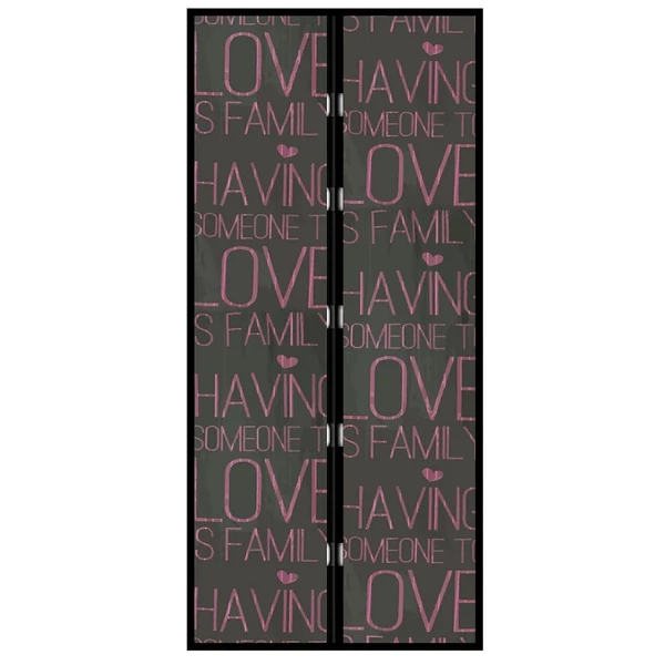 Delight mágneses szúnyogháló ajtóra "Love" feliratos 100x210cm 11398M