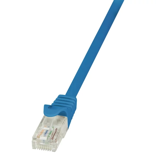 LogiLink CAT5e UTP Patch Kábel AWG26 kék, 0,5m
