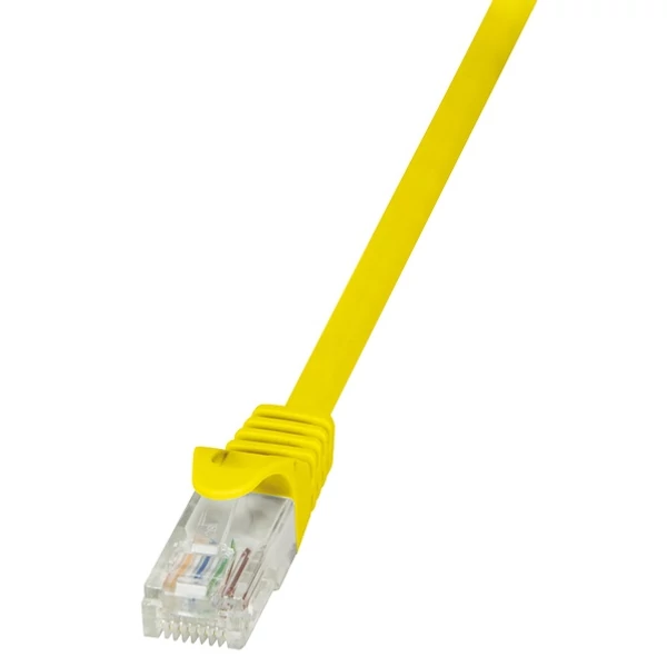 LogiLink CAT5e UTP Patch Kábel AWG26 sárga, 0,25m