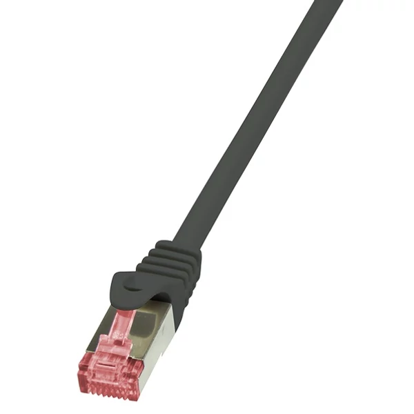 LogiLink CAT6 S/FTP Patch Cable PrimeLine AWG27 PIMF LSZH black 0,25m