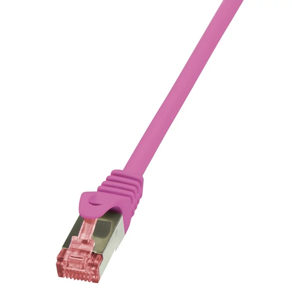 LogiLink CAT6 S/FTP Patch Cable PrimeLine AWG27 PIMF LSZH pink 5,00m