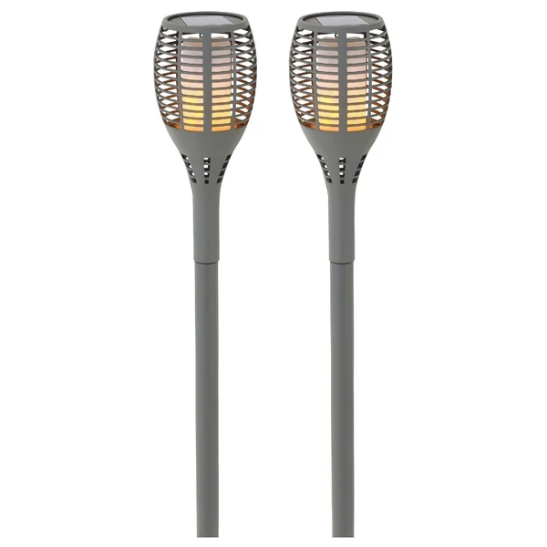 Entac szolárlámpa led-es láng effekttel 56cm 2db