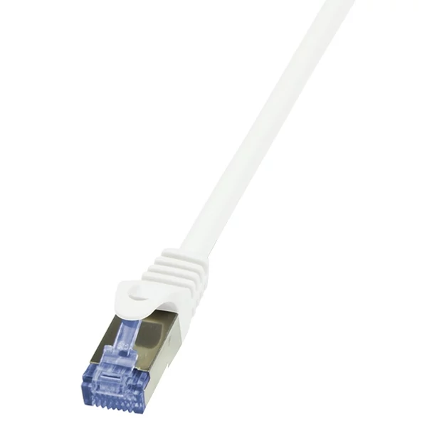 LogiLink CAT6A S/FTP Patch Cable PrimeLine AWG26 PIMF LSZH white 1,00m