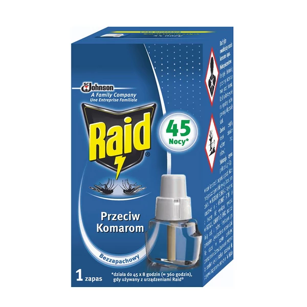 Raid szúnyogirtó utántöltő folyadék 45 éjszaka 27ml