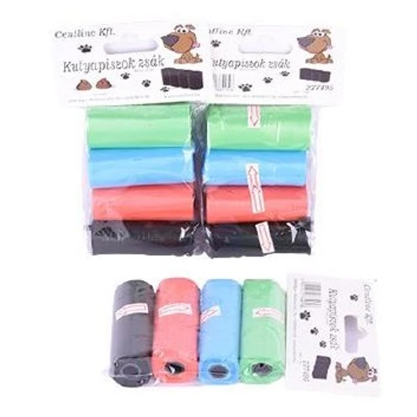 Kutyapiszok zsák 4x15db 25x25cm 277495