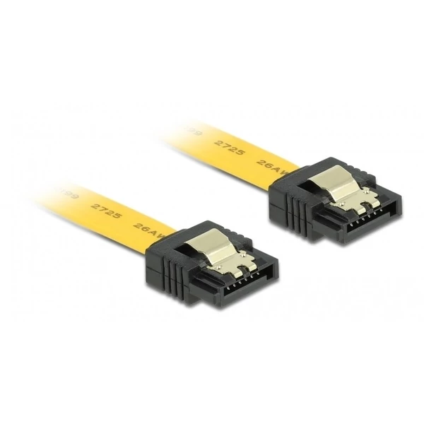 Delock SATA 6 Gb/s egyenes /egyenes kábel, fém, 50 cm