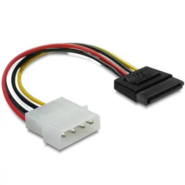 Delock SATA HDD  4 tűs Molex (egyenes) hálózati kábel
