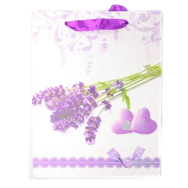 Levendulás ajándék tasak 23x17,5x9cm 70952