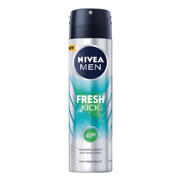 Nivea Fresh Kick Quick Dry férfi izzadásgátló spray dezodor 150ml