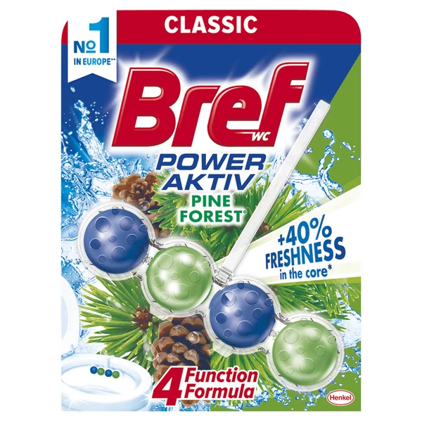 Bref classic power aktív pine forest WC illatosító 50g