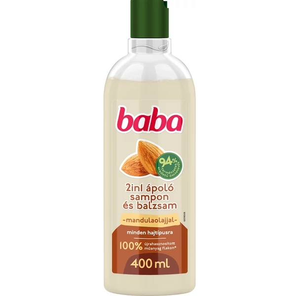 Baba sampon 2:1 mandulaolajjal minden hajtípusra 400ml