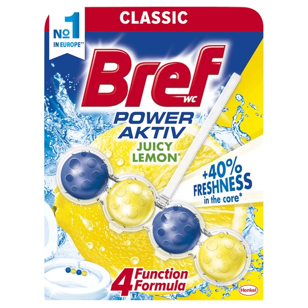 Bref juicy lemon classic power aktiv 50g wc illatosító
