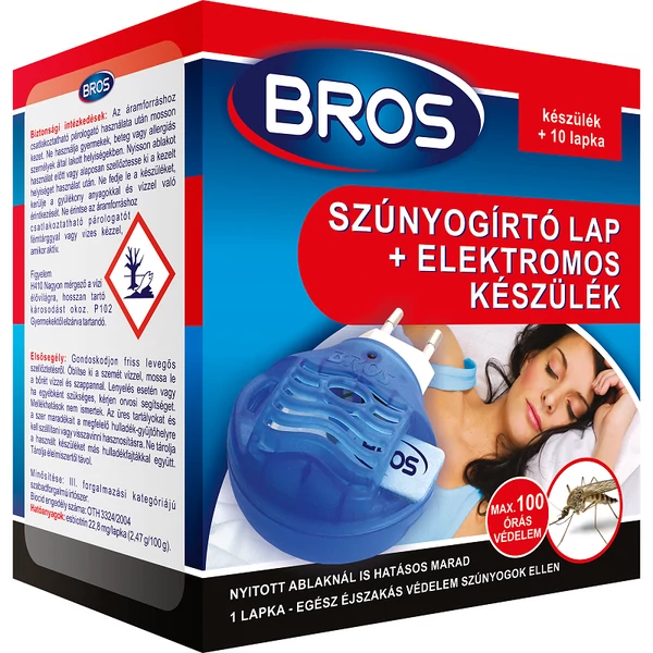 Bros elektromos szúnyogirtó készülék +10db lapka