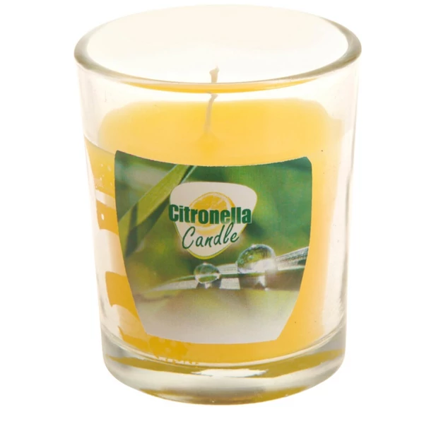 Citronella gyertya üvegpohárban 420000110