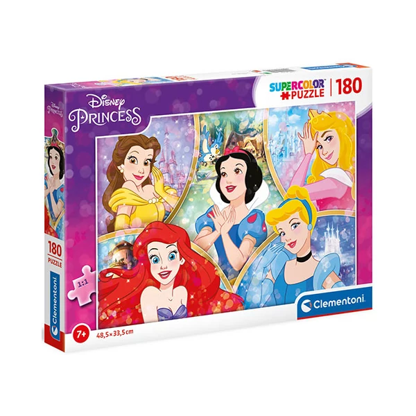 Disney hercegnők Supercolor 180db-os puzzle - Clementoni