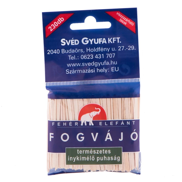 Fehér elefánt normál fogvájó 230db