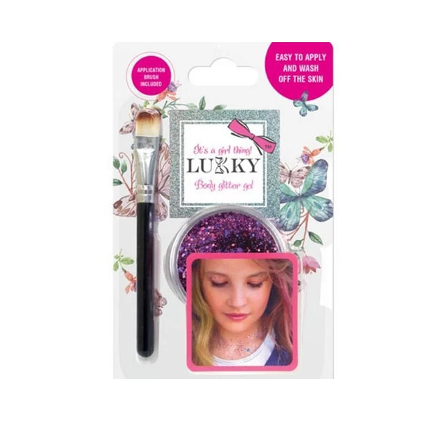 Lukky: Csillámos lila testzselé