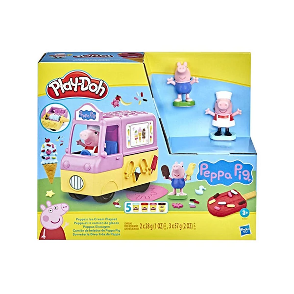 Play-Doh: Peppa Malac fagylalt készítő szett kiegészítőkkel 227g - Hasbro