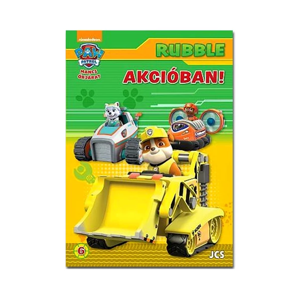 Mancs őrjárat: Rubble akcióban! foglalkoztató könyv