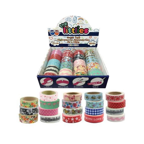 Dekorációs szalag 15mm x 5m többféle változatban 1db