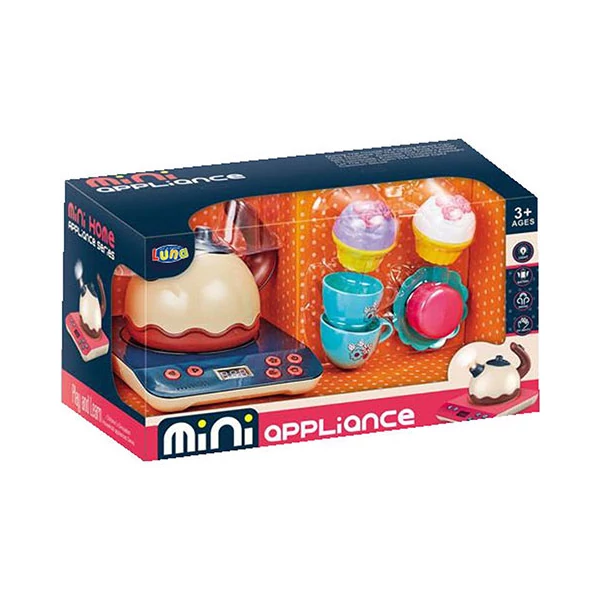 Elektromos játék főzőlap teáskészlettel