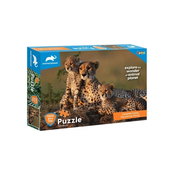 Animal Planet: Gepárd család 1000db-os puzzle