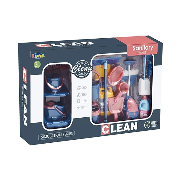 Takarító szett kiskocsival