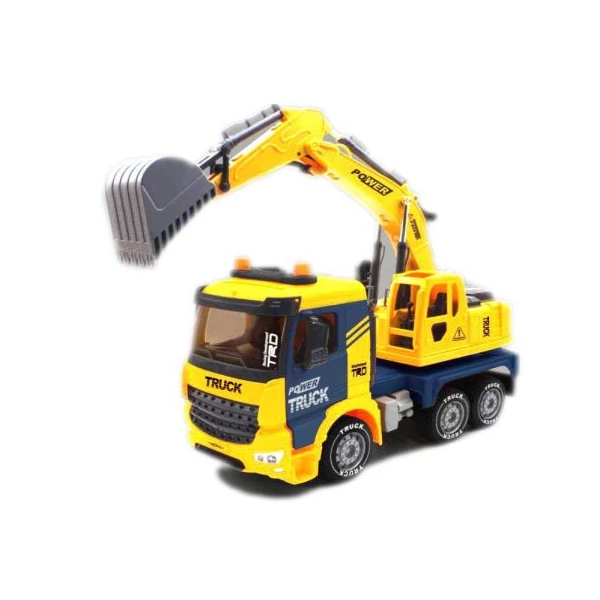 Power Truck markolódarus teherautó fénnyel és hanggal 40cm