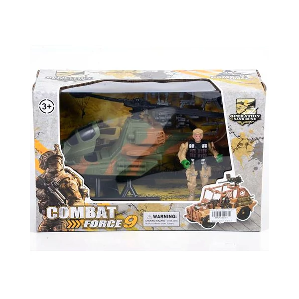 Combat Force 9 Felderítő helikopter akció figurával